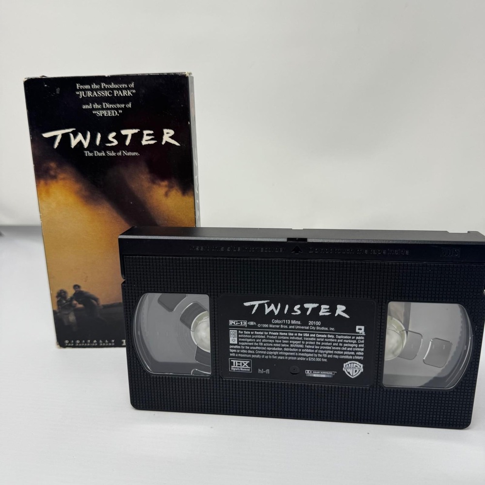 Twister VHS 1996 Movie Tested and Works